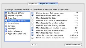 Keyboard Shortcuts